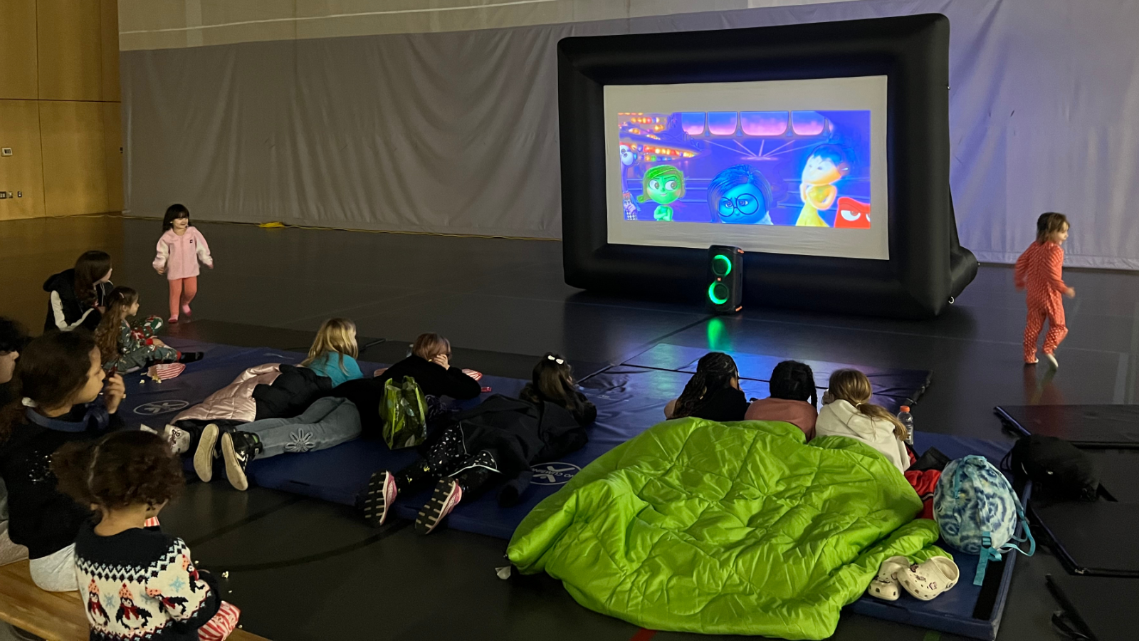Children watching movie